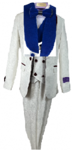 BOYS 5PC. SUIT (IVORY ROYAL BLUE) 2121233
